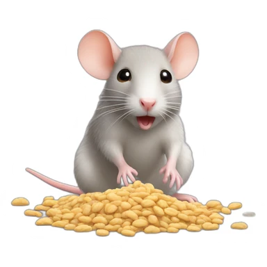 Rat rating müsli sticker