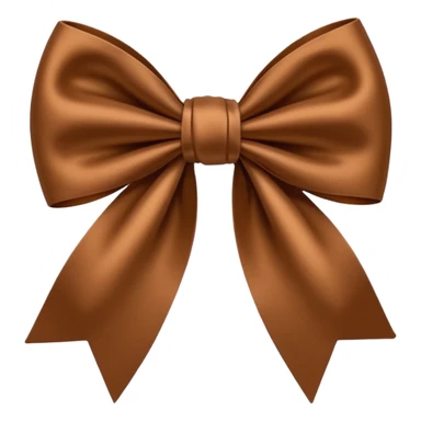 Brown bow sticker