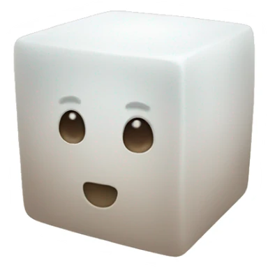 sugar cube without a face sticker
