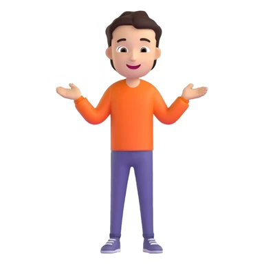 happy young man, cheerful expression sticker