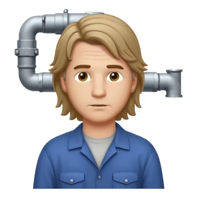 customer. 1 person only white male with shoulder normal person cloths. adult. pipeline technician change the expression and the shape of the face change the color of eyes. dont put background sticker