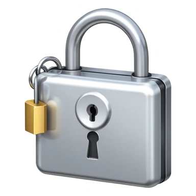 Runaway lock and key  sticker