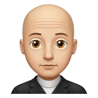 bald man with jewish appearance, fourth version sticker