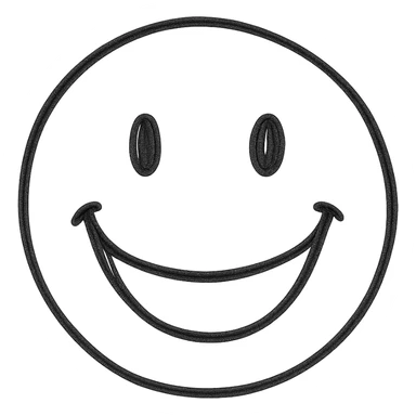 very happy face sticker