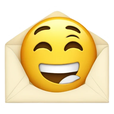 Emoji with thankyou note  sticker