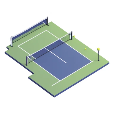 tennis court sticker