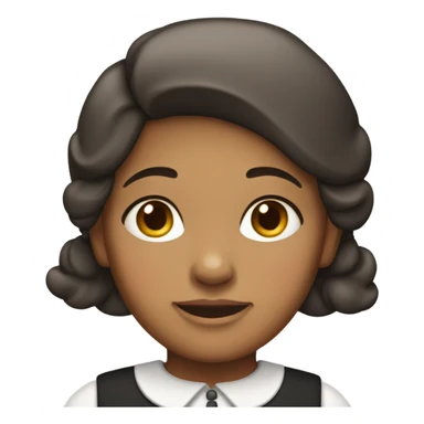 Amish girl tan skin  sticker