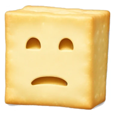 Realistic White cheddar cheez it cracker without a face sticker
