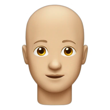 bald person sticker