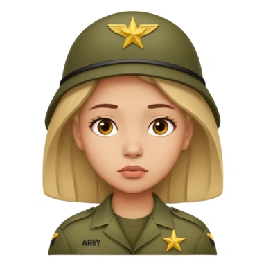 the girl thinks about the guy who is in the army sticker