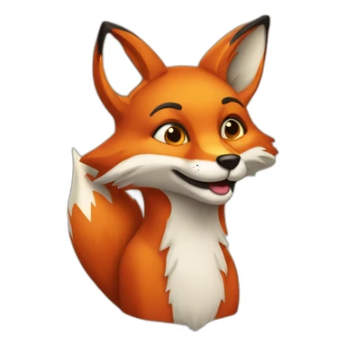 sly fox sticker
