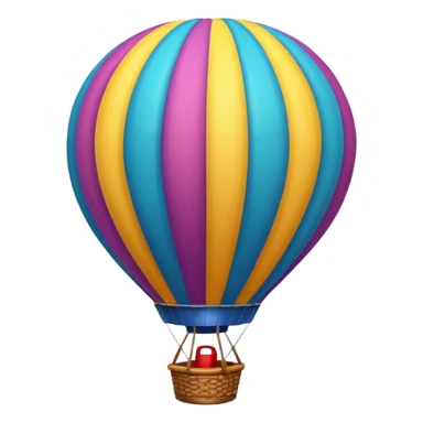 hotair balloon topdown sticker