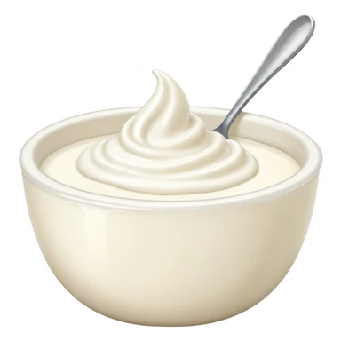 a bowl of yogurt sticker