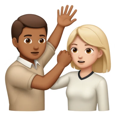 Slapping someone  sticker