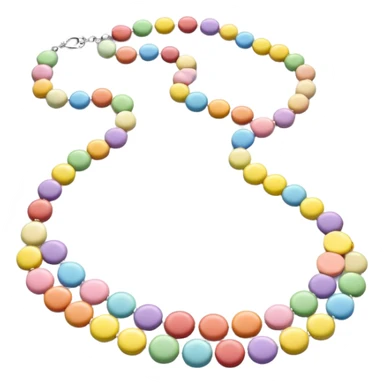 Pastel smarties Candy necklace sticker