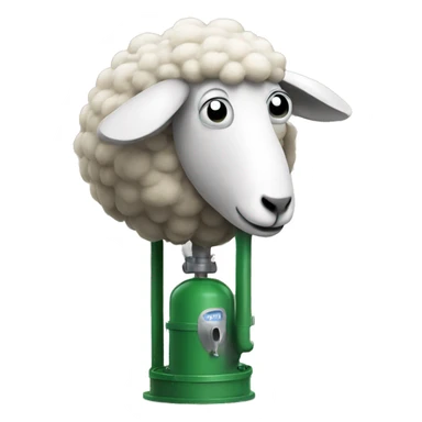 Sheep in the pump sticker
