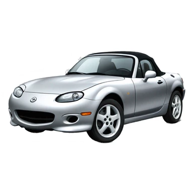 1999 NB Mazda Miata in silver sticker