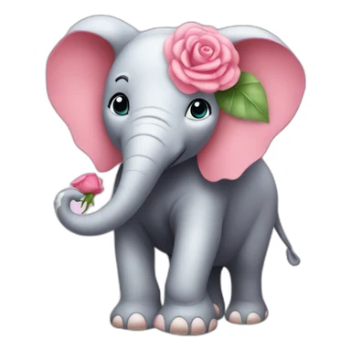 Éléphant rose  sticker