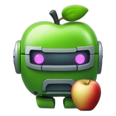 Roboter apple sticker