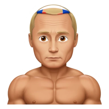 Muscular Putin sticker