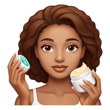 skin care cream application Simone Ashley sticker