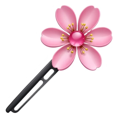 Cherry Blossom Hairpin – Pink flower-shaped pin.


 sticker