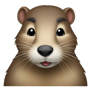 Nutria navideña sticker