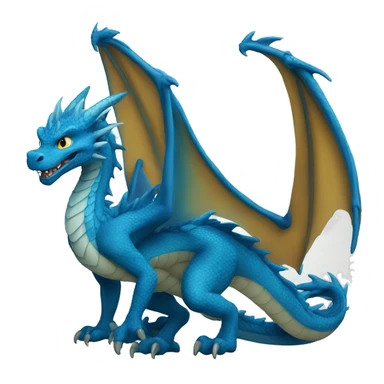 Blue dragon sticker