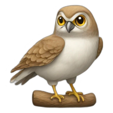 Abbeille et coeur sticker