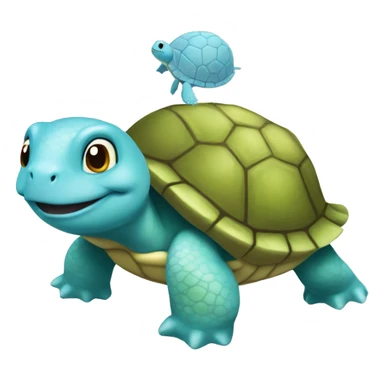 turtle in a squirtle sticker