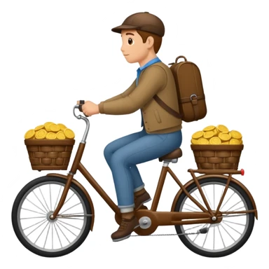 Een beeld van kippen op een bierfiets sticker