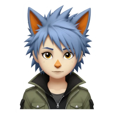 Edgy anthro tomboy furry by Falvie, LiLaiRa, griffsnuff, AngieWolf sticker