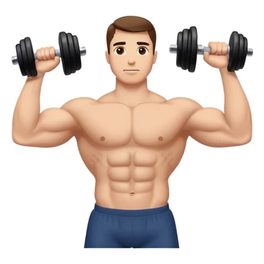 anterior deltoid dumbbell raise sticker