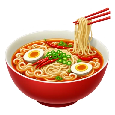 Spicy ramen sticker