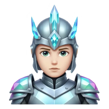 crystal-armored warrior sticker