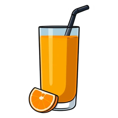double stuffed orange juice sticker
