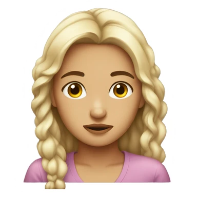 Pretty girl tired sticker