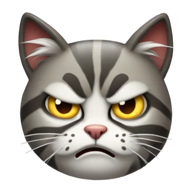 A REALLY REALLY REALLY ANGRY CAT BEING MAD sticker