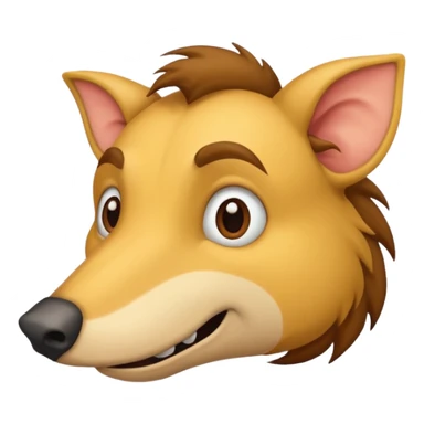 Man with snout and tail sticker