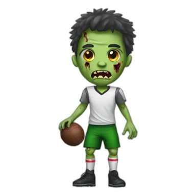 Zombie footballeur sticker