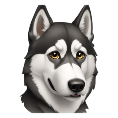 Siberian huskie sticker