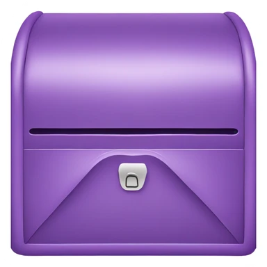 purple mailbox sticker