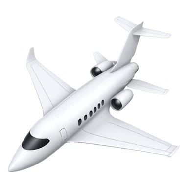 white jet sticker