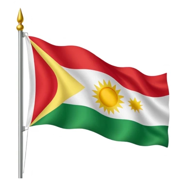 Kurdistan Flagge  sticker
