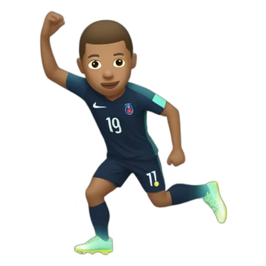 Mbappe qui fait un dab sticker
