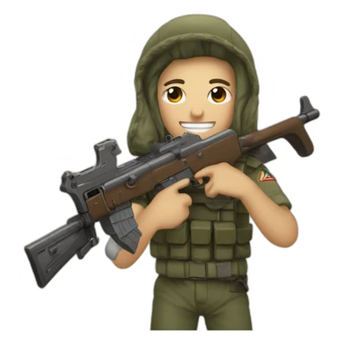 It's funny because I ask for an AK-47 and you said that's "controversial" but can generate an m-16 or even worse, the kkk. Good for you emojis, you're just a fascist sticker