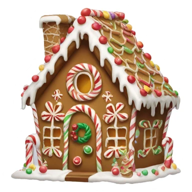 Christmas gingerbread house sticker