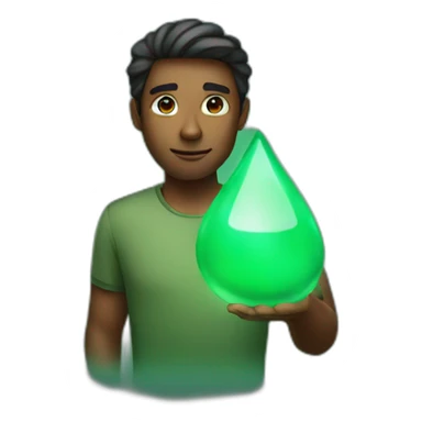 a man under the lights, an emerald in his eyes sticker