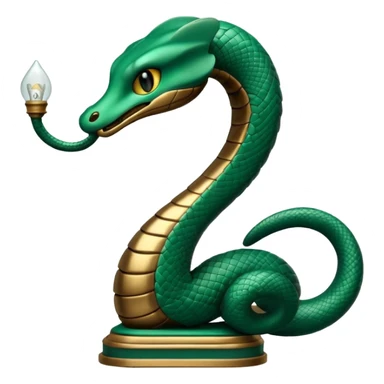 Enfermagem uma lamparina com uma cobra em volta  sticker