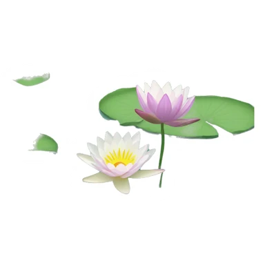 waterlily blooms sticker
